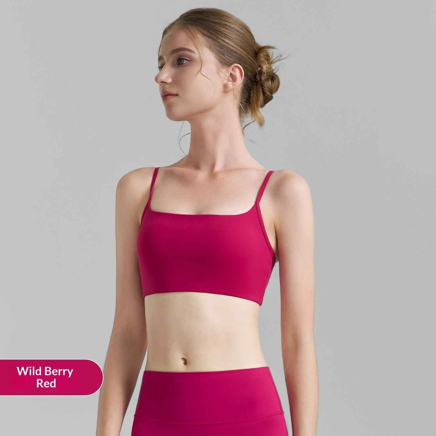IFY Sports Double Strap Semi-fixed Cup Sports Bra U-shaped Back Fitness Vest