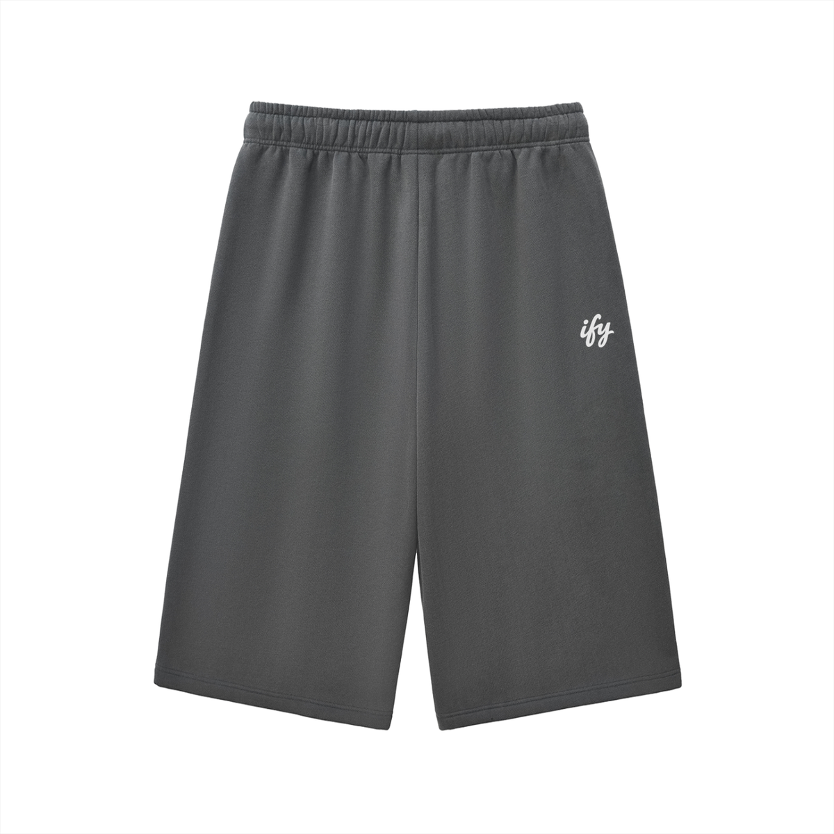Relaxed Drawstring Three-Quarter Sweatpants