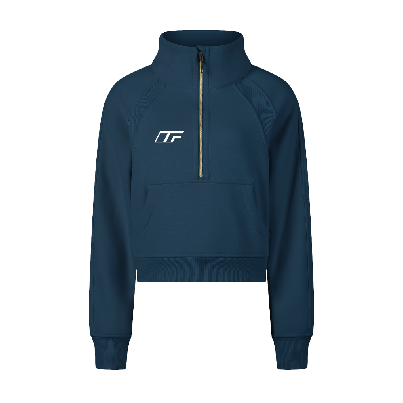Cropped Half-Zip Sweatshirt – Your Go-To for Comfort and Style