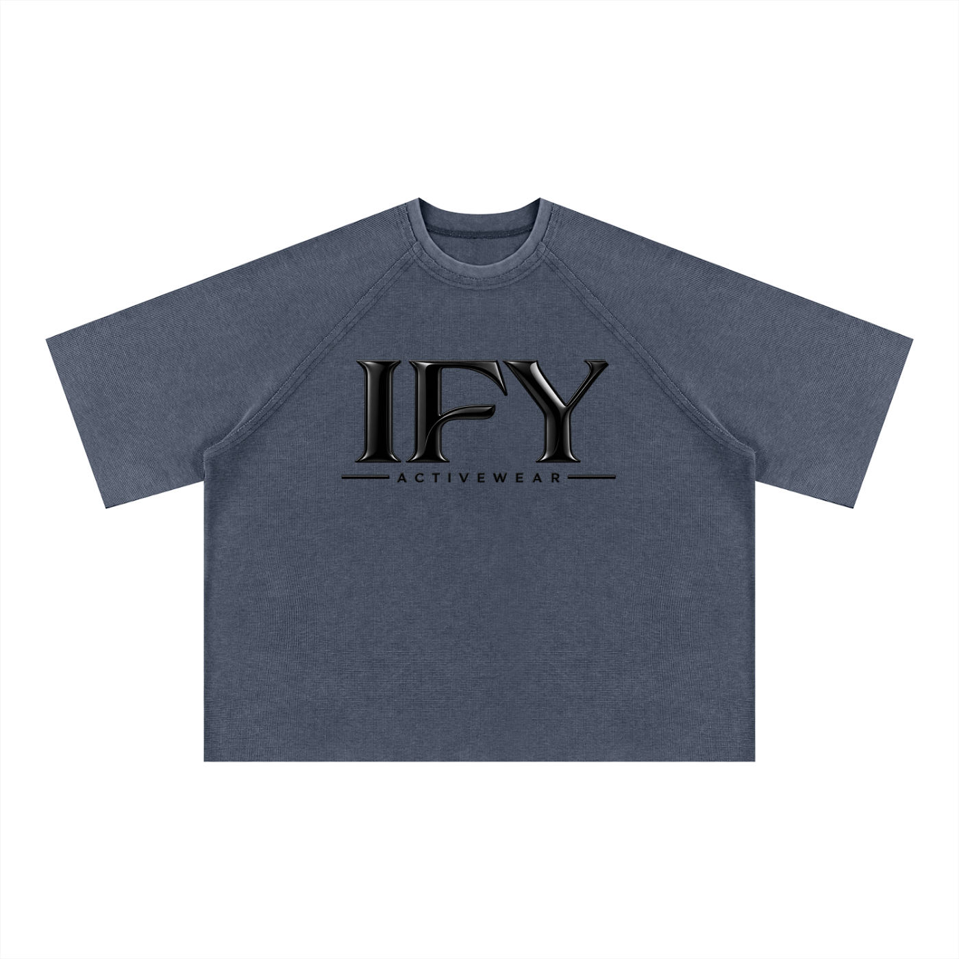 Unisex Mineral Wash Boxy Waffle T-Shirt