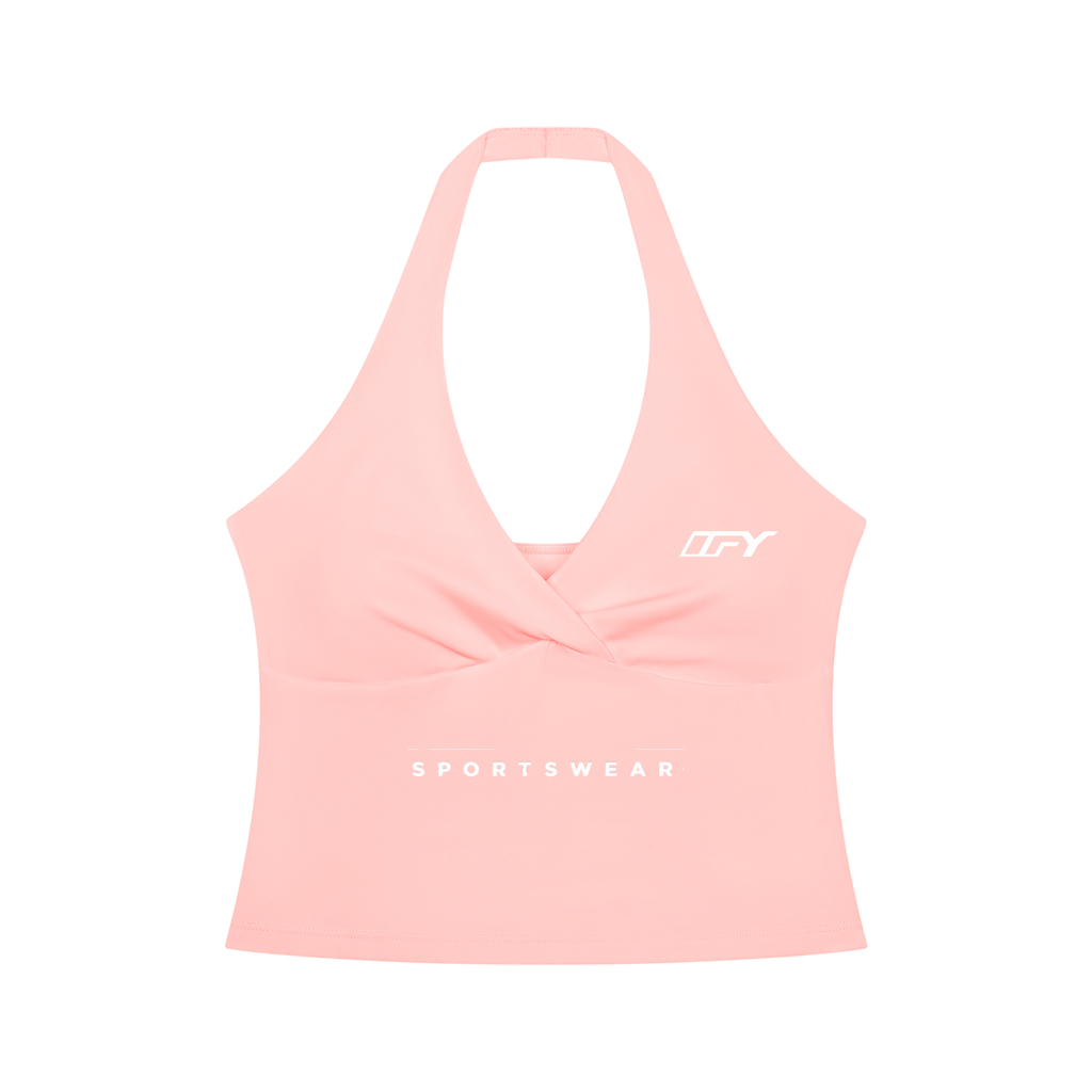 Women’s Ruched Halter Yoga Tank Top
