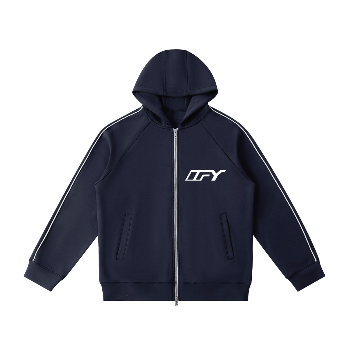 Heavyweight Raglan Sleeve Zip Hoodie