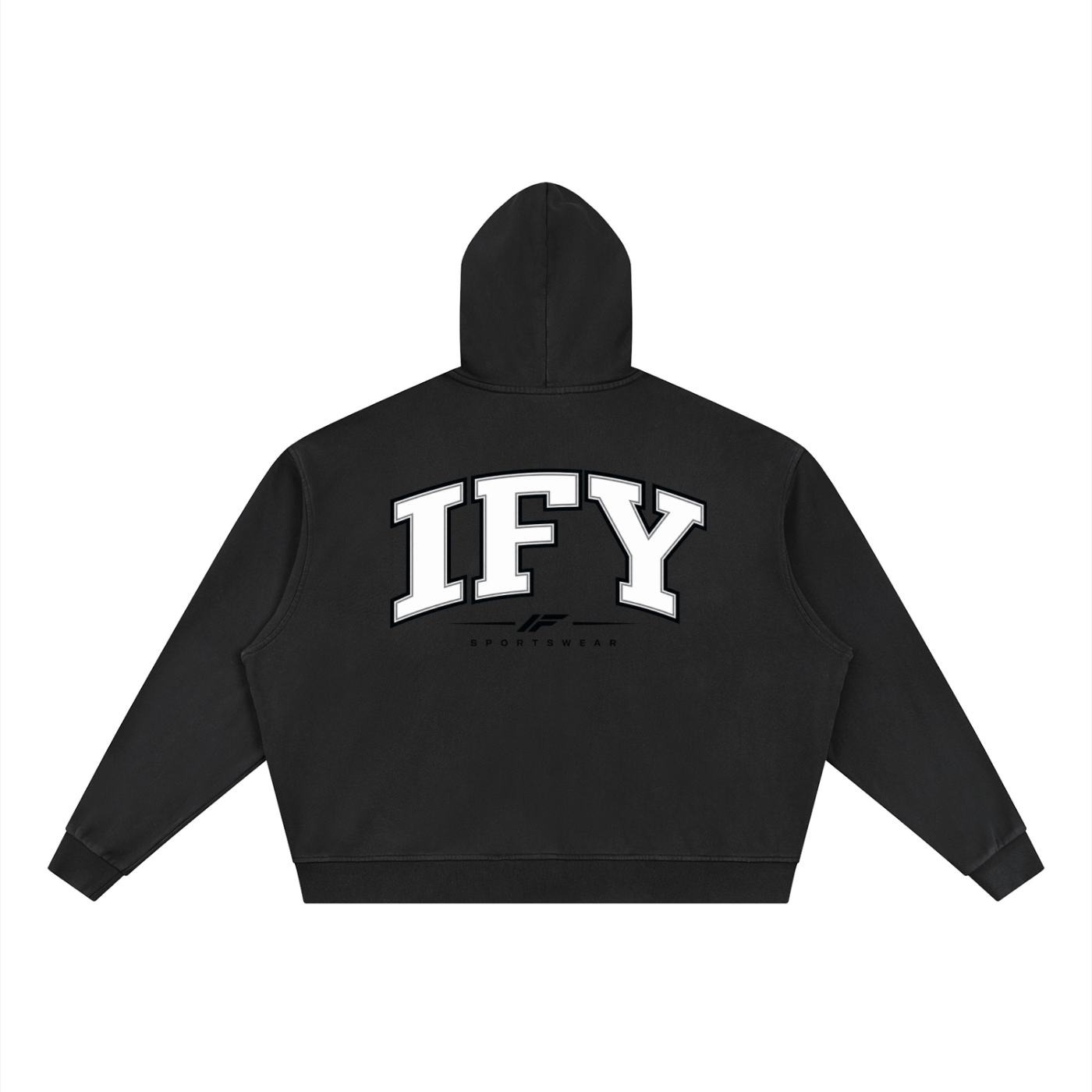 Unisex Vintage Wash Full Zip Boxy Hoodie