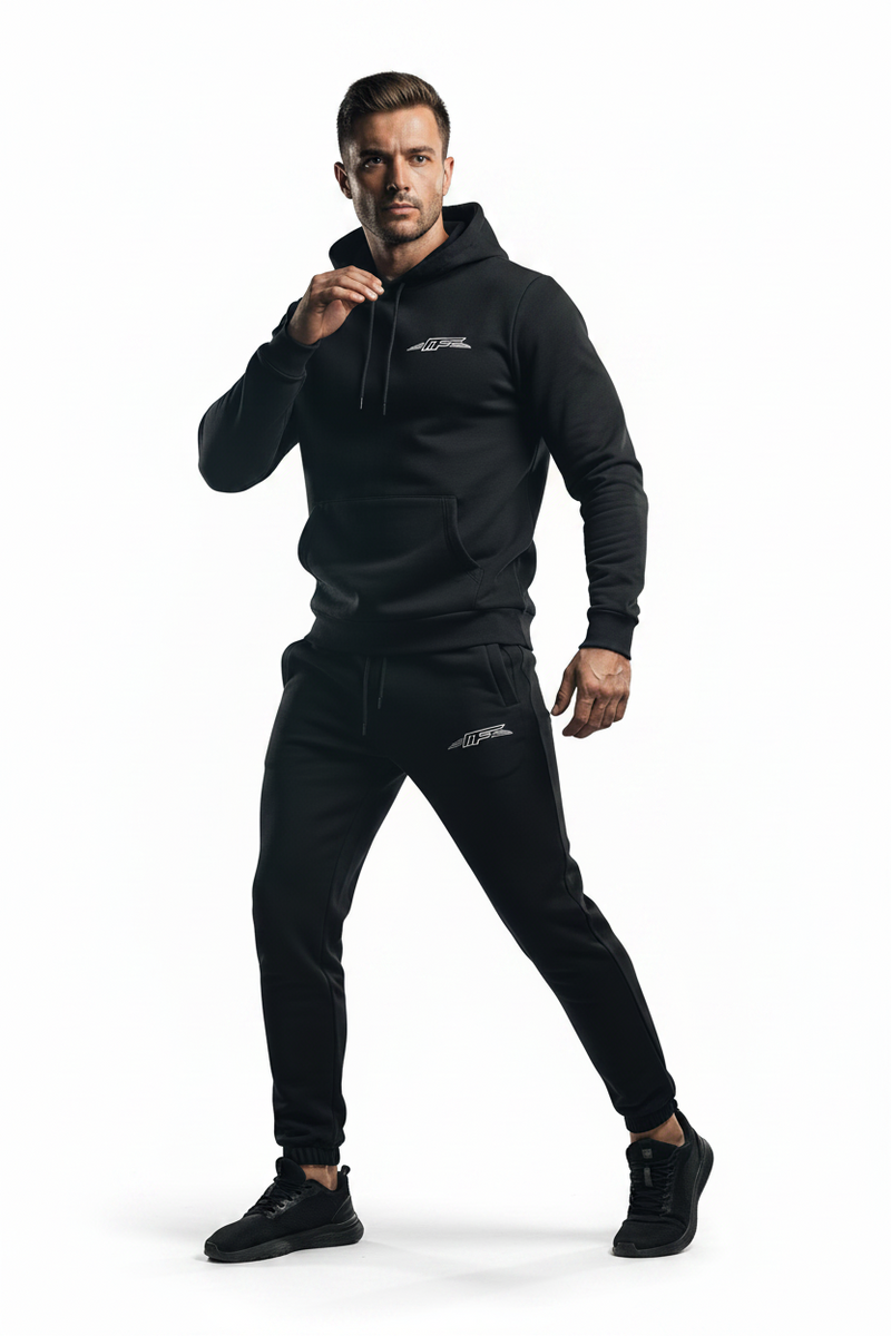 Gray sweatpants with 'PROPERTY OF ALLAH' text on a white background