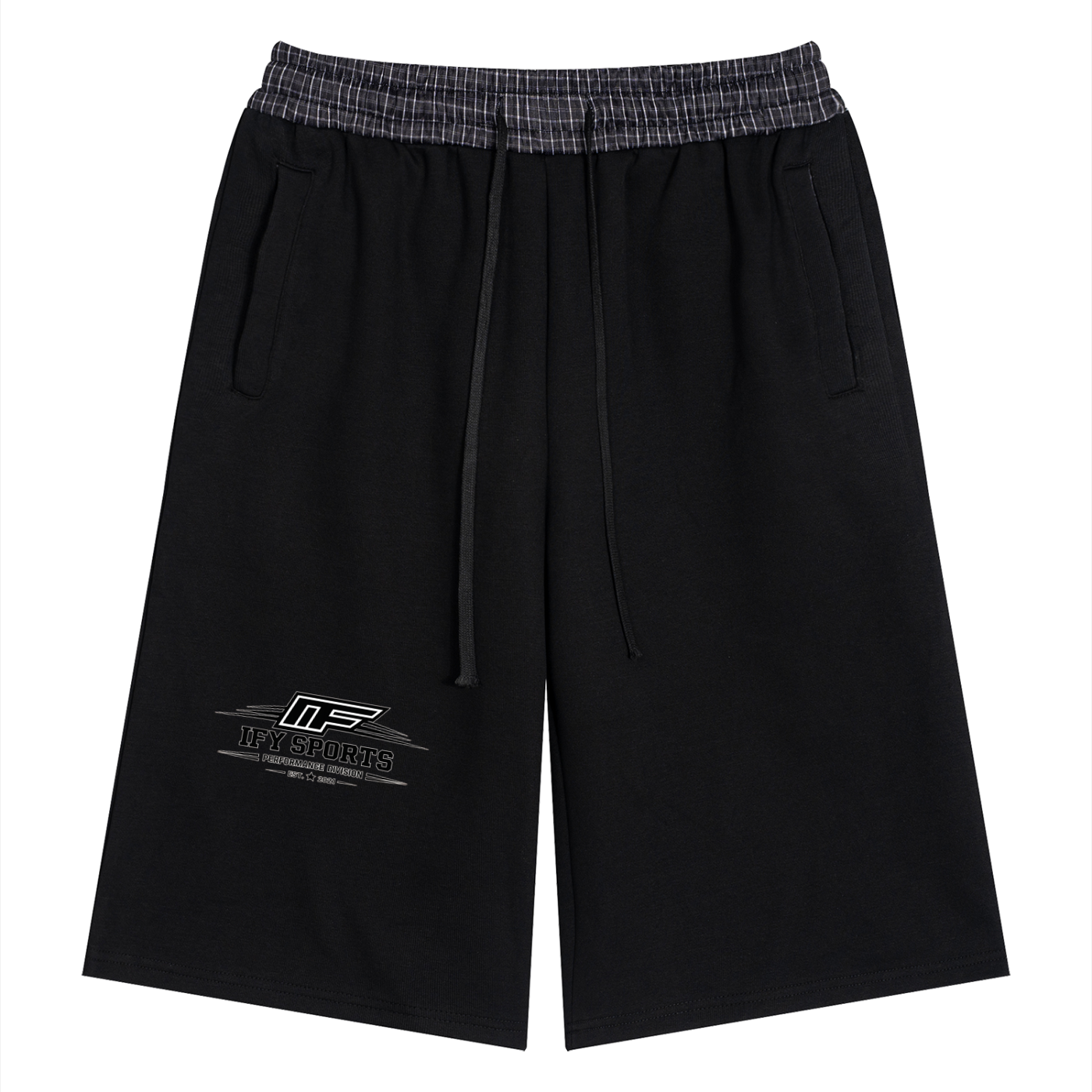 Unisex Plaid Waistband Shorts - Perfect Combination of Style and Comfort