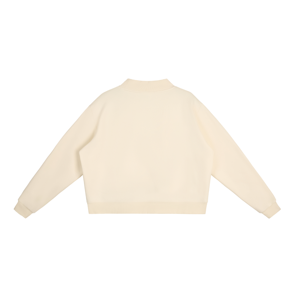 Women's Fleece Mock-Neck Sweatshirt: Cozy Comfort for Every Occasion