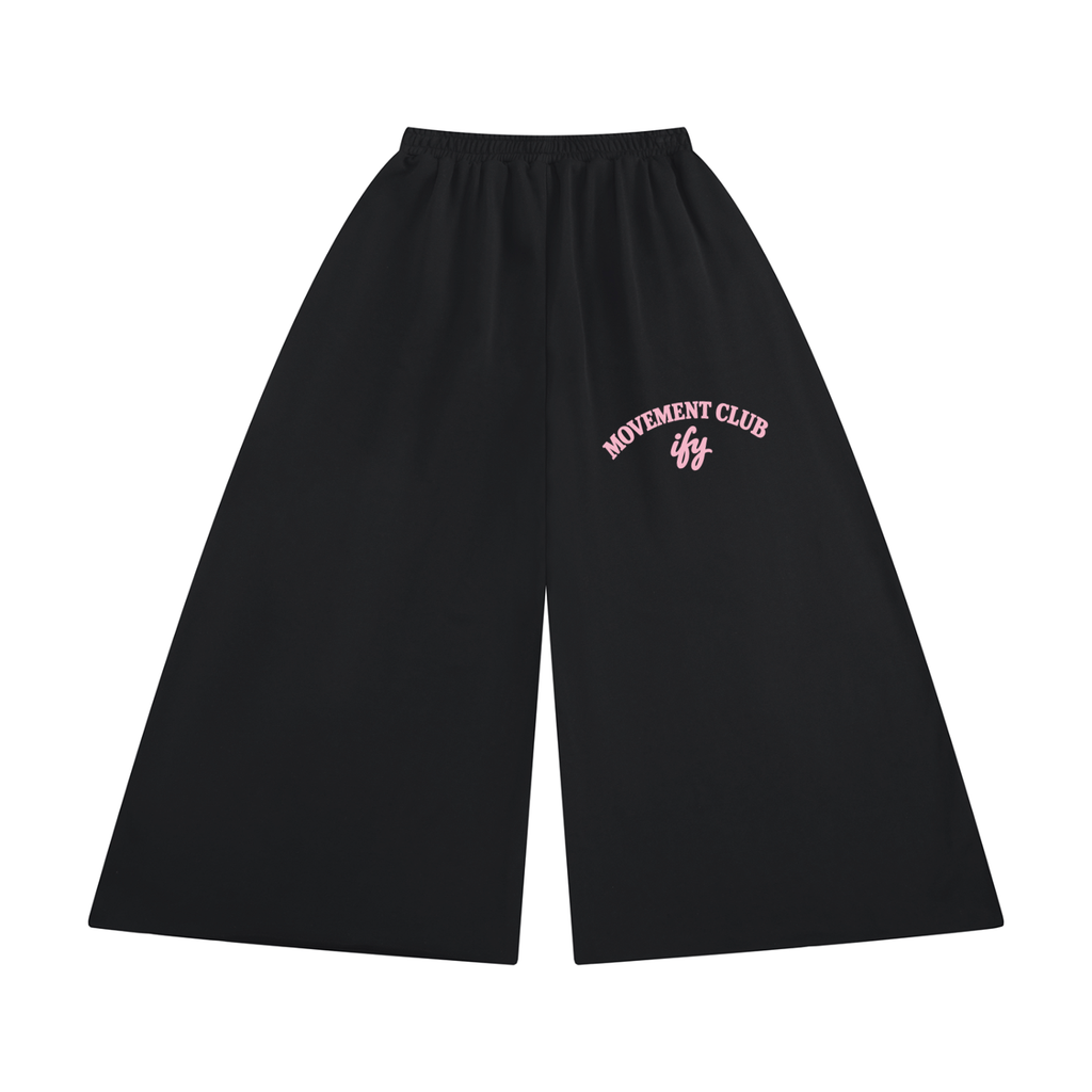 Raw-Edge Wide-Leg Sweatpants & Sweatshirt Co-ords