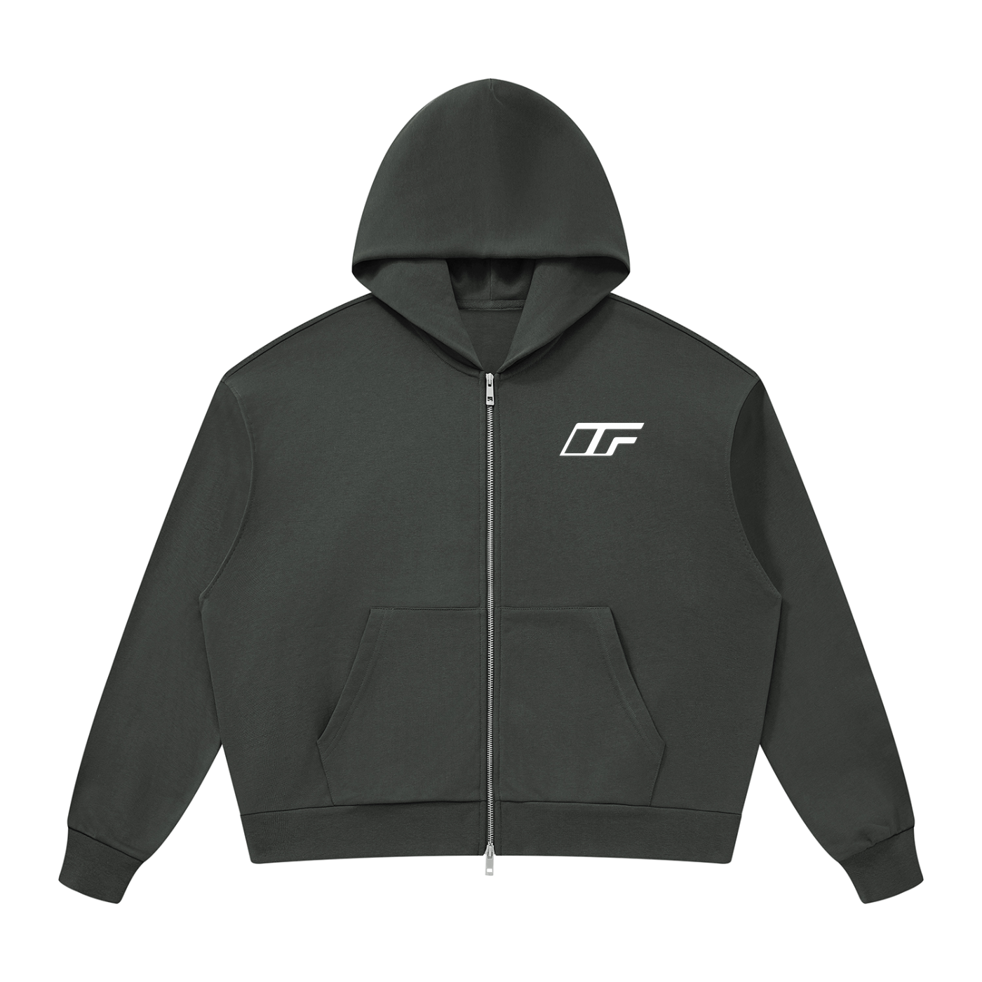 Unisex Drop Shoulder Full Zip Hoodie - Comfort Meets Style for Every Occasion