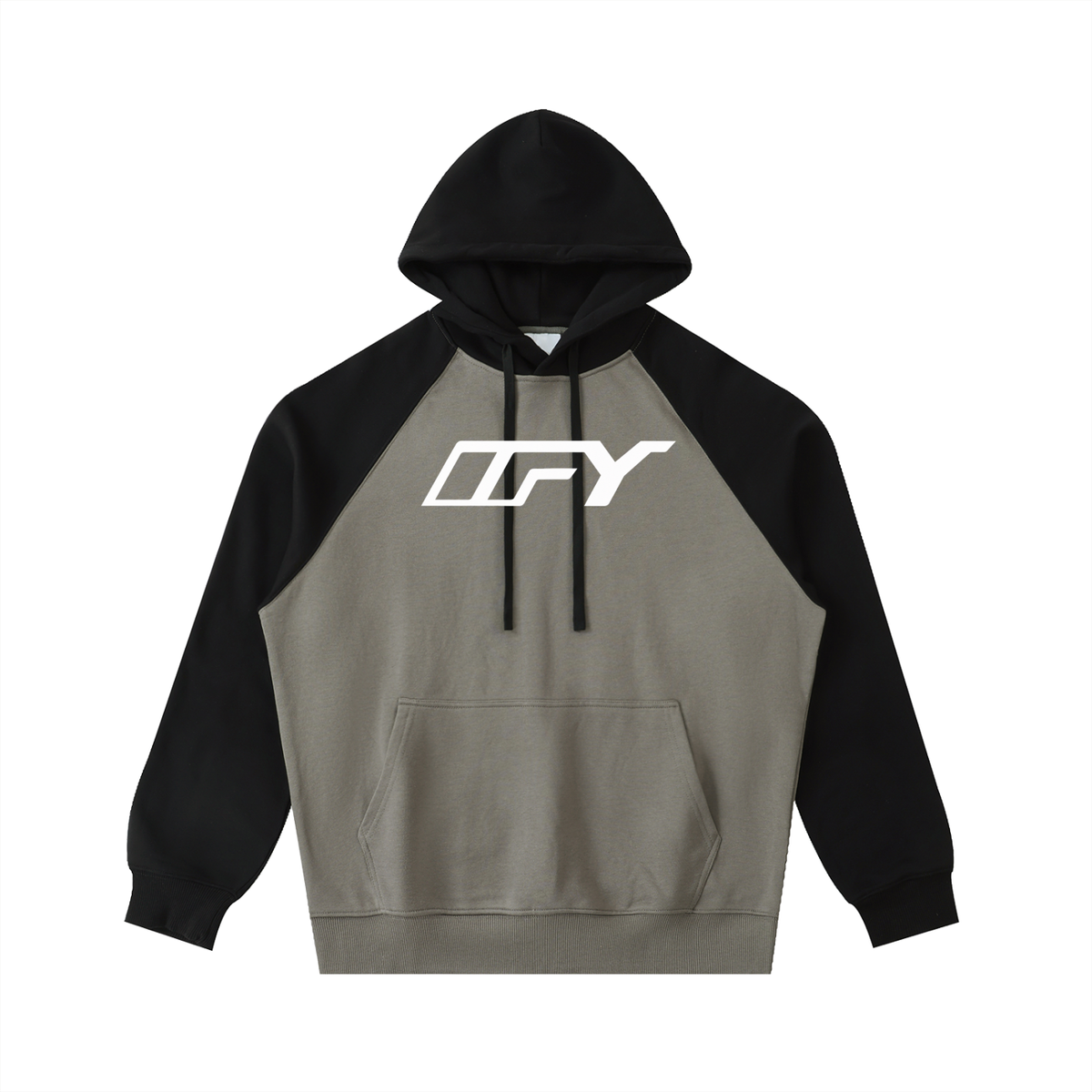 Color-Block Raglan Sleeve Hoodie