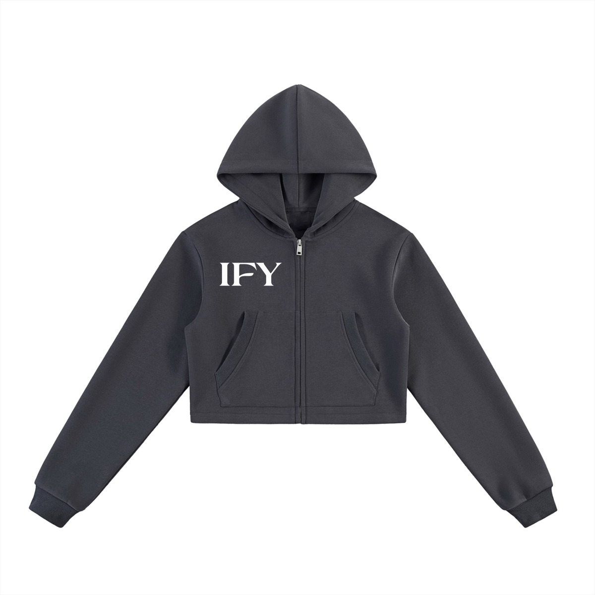 Stylish Cropped Zip-Up Hoodie for Women – Elevate Your Everyday Look