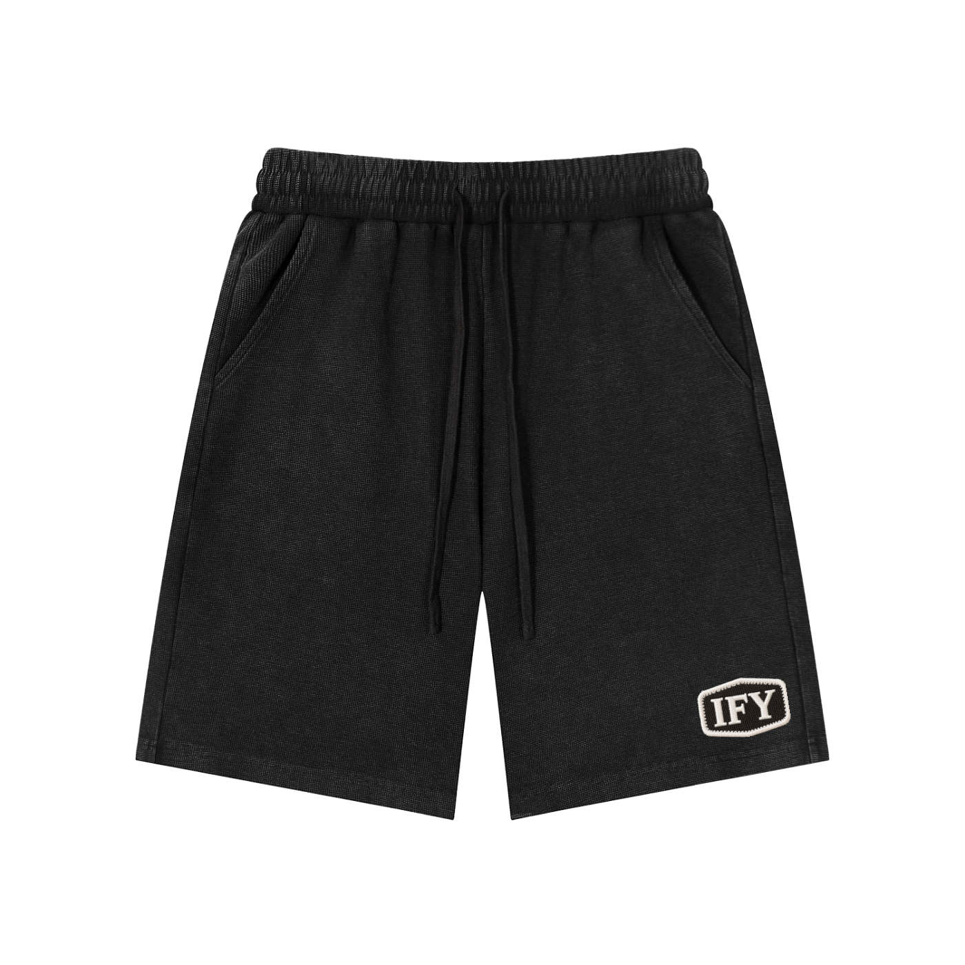 Mineral Wash Waffle Knit Shorts
