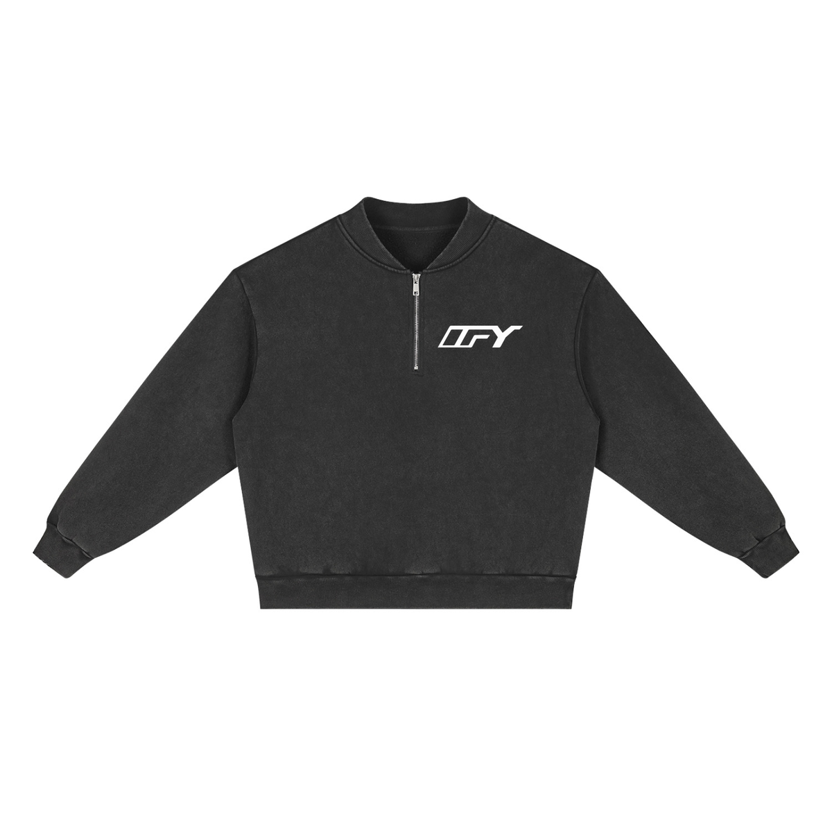 Unisex Vintage Wash Fleece Quarter Zip Sweatshirt