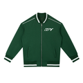 Contrast Piping Zip Bomber Jacket
