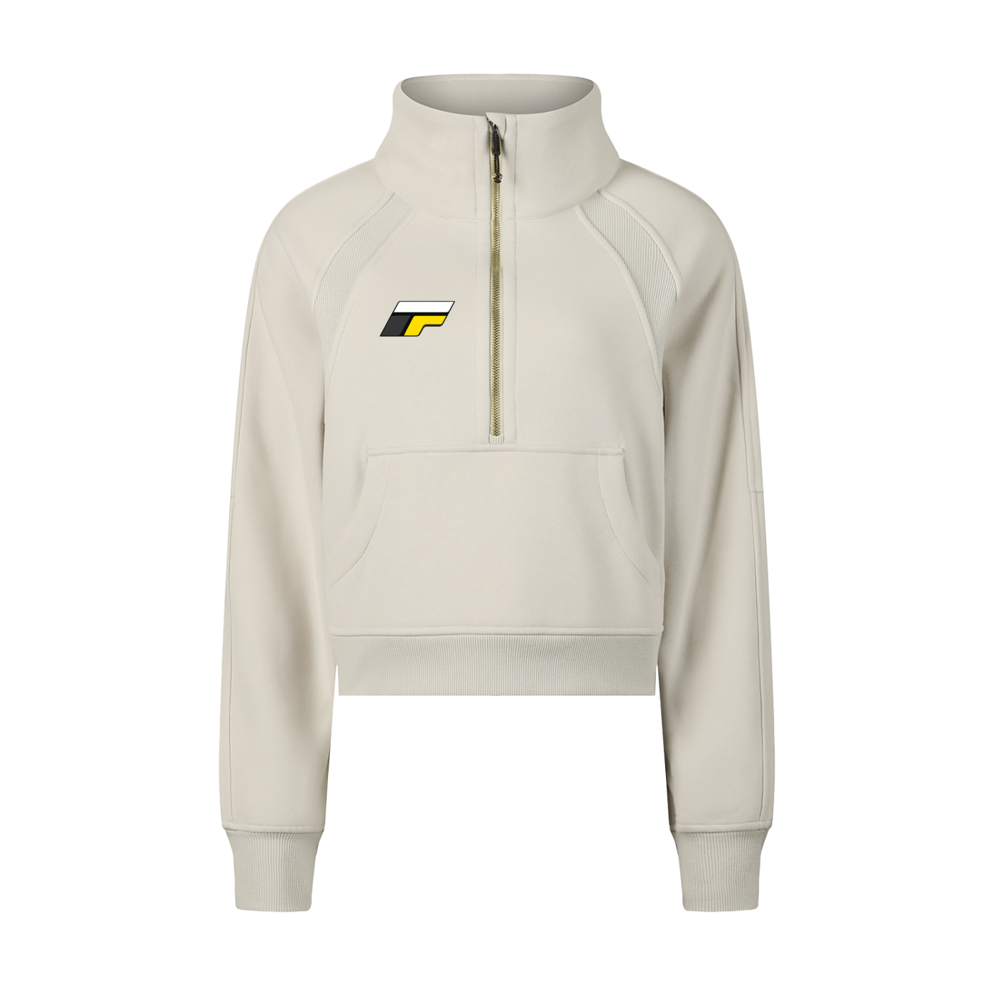Cropped Half-Zip Sweatshirt