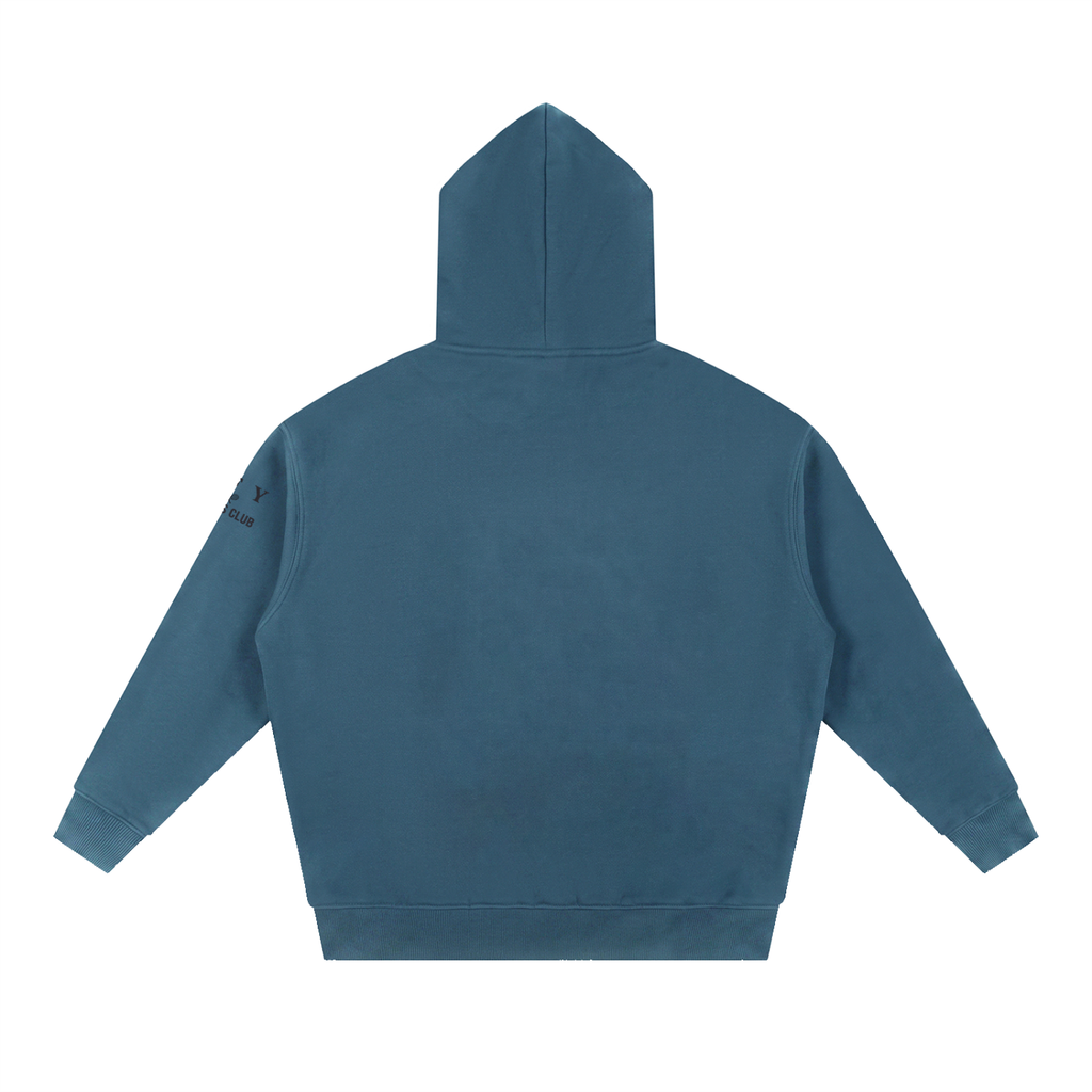 Oversized Boxy-Fit Fleece Hoodie