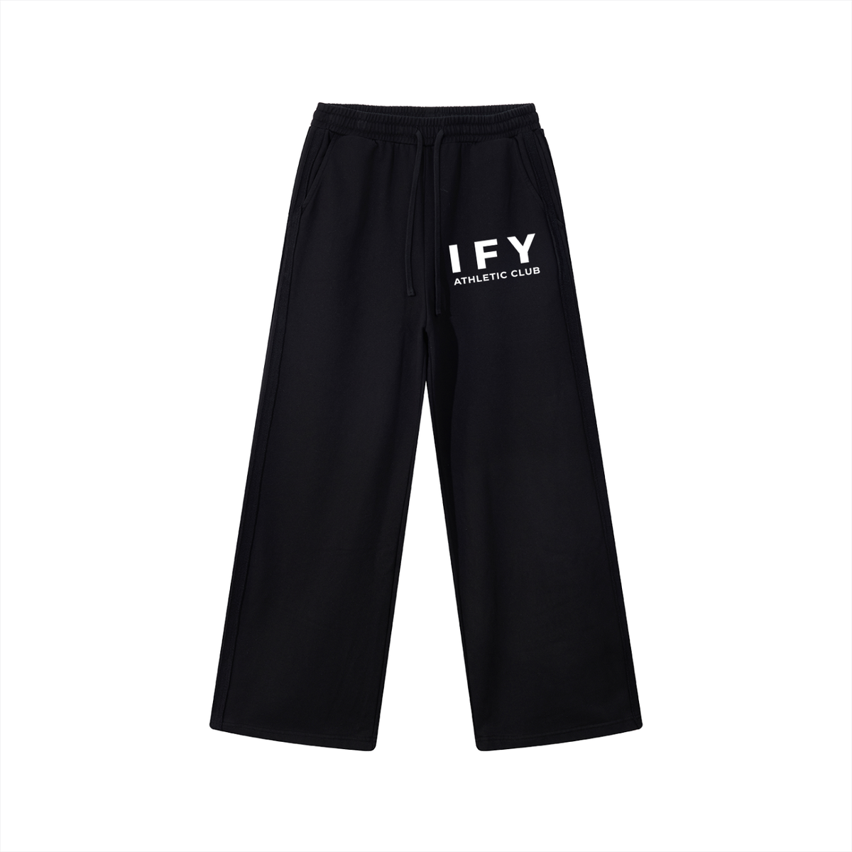 Contrast Tape Straight-Leg Sweatpants