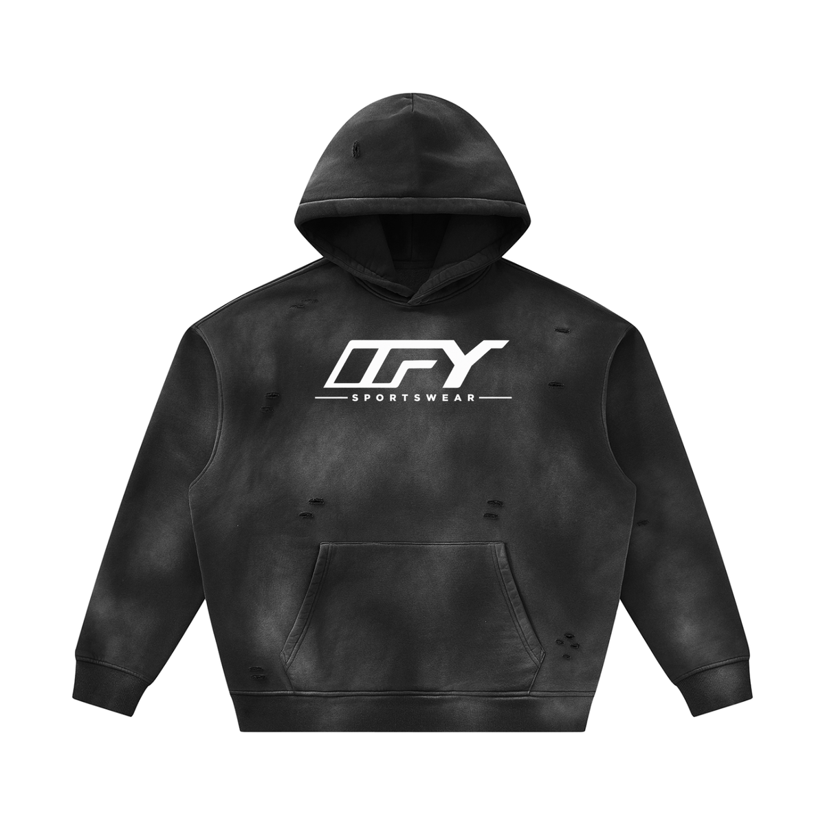 Unisex Frayed Fleece Hoodie for Ultimate Comfort and Style