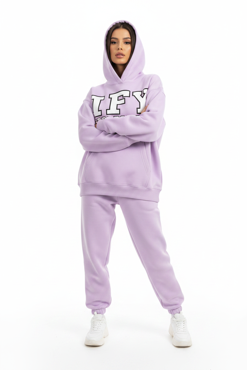 Essential Oversized Boxy Fit Fleece Hoodie