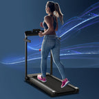 Folding Treadmill, 1.85HP Installation-Free Walking Jogging Running Machine, 12KM/H With 12 Pre-Programs And LED Display For Home Gym Office - IFY Sports