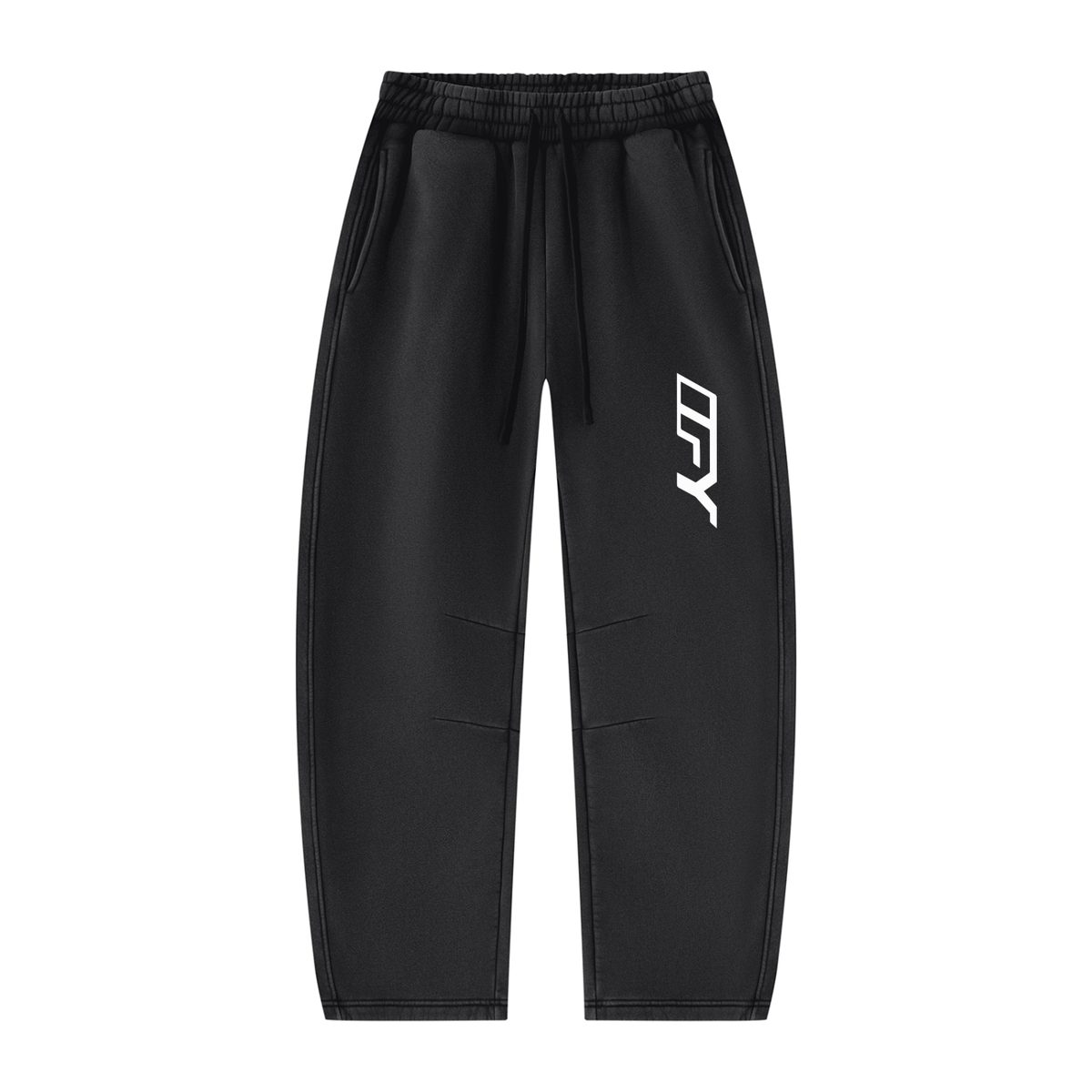 Unisex Vintage Wash Barrel Leg Fleece Sweatpants