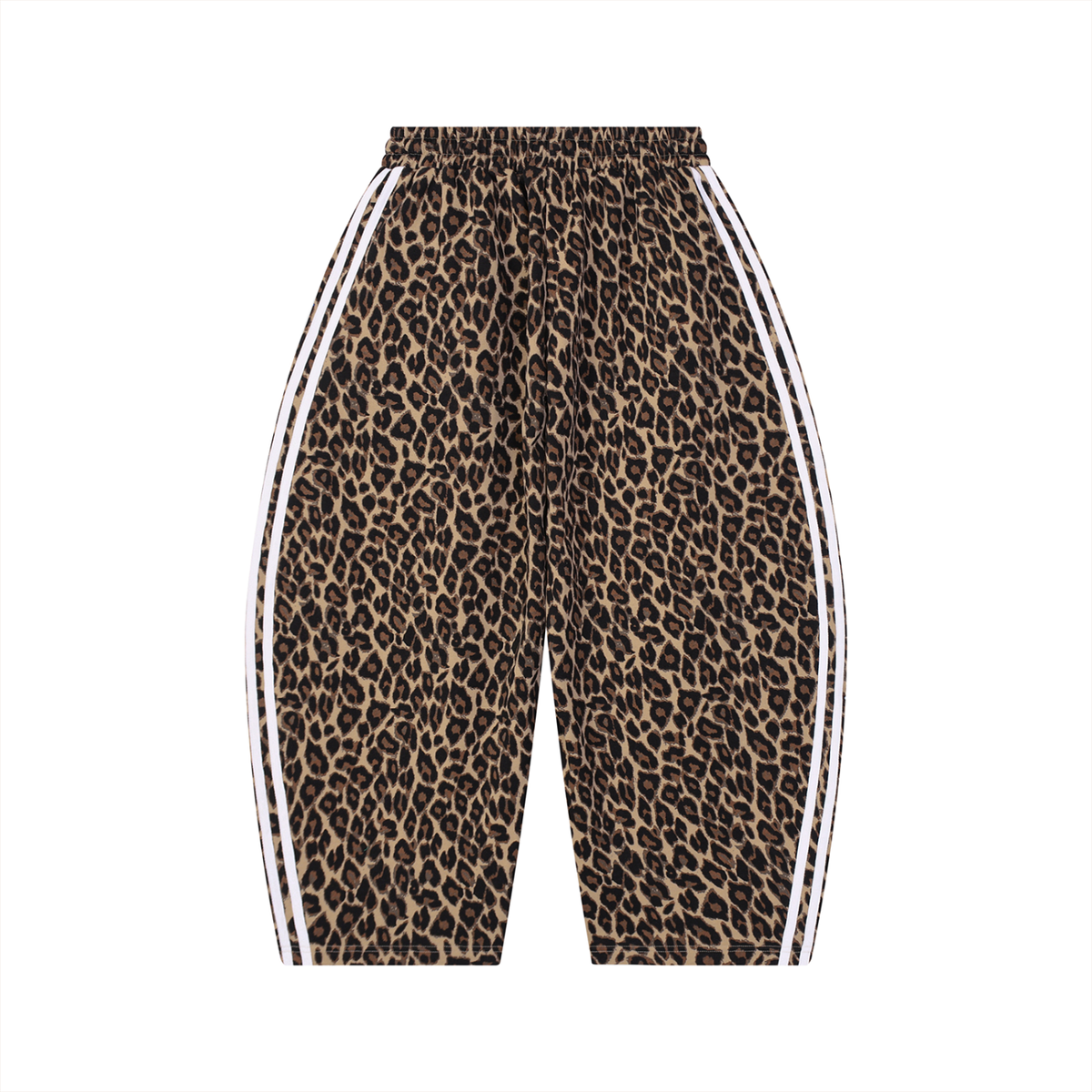 Unisex Leopard Barrel Leg Sweatpants