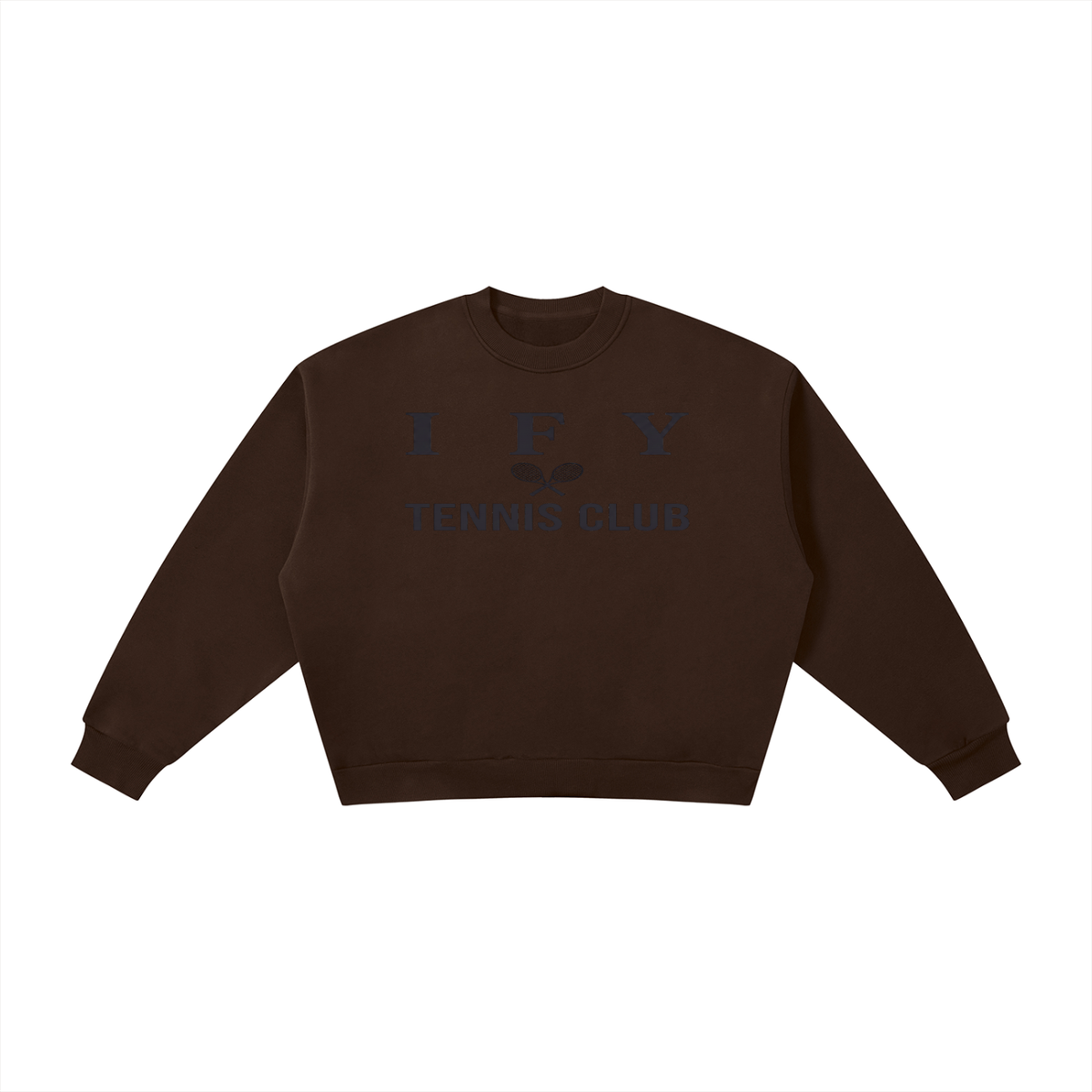 Boxy Fleece Crew-Neck Sweatshirt