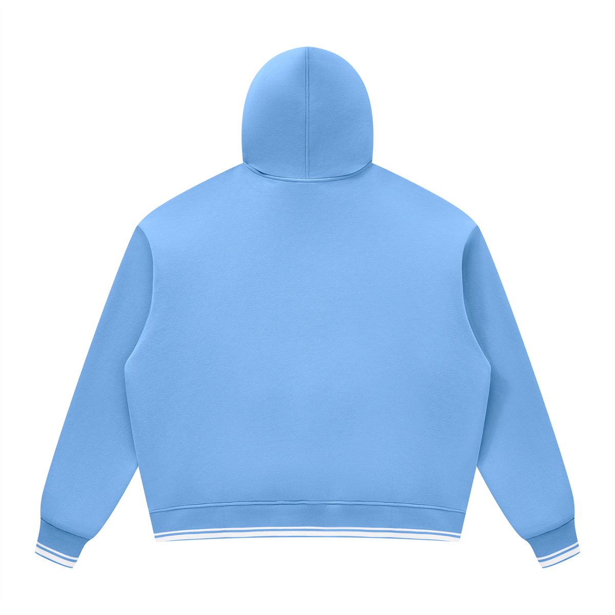 Unisex Oversized Color Block Fleece Hoodie