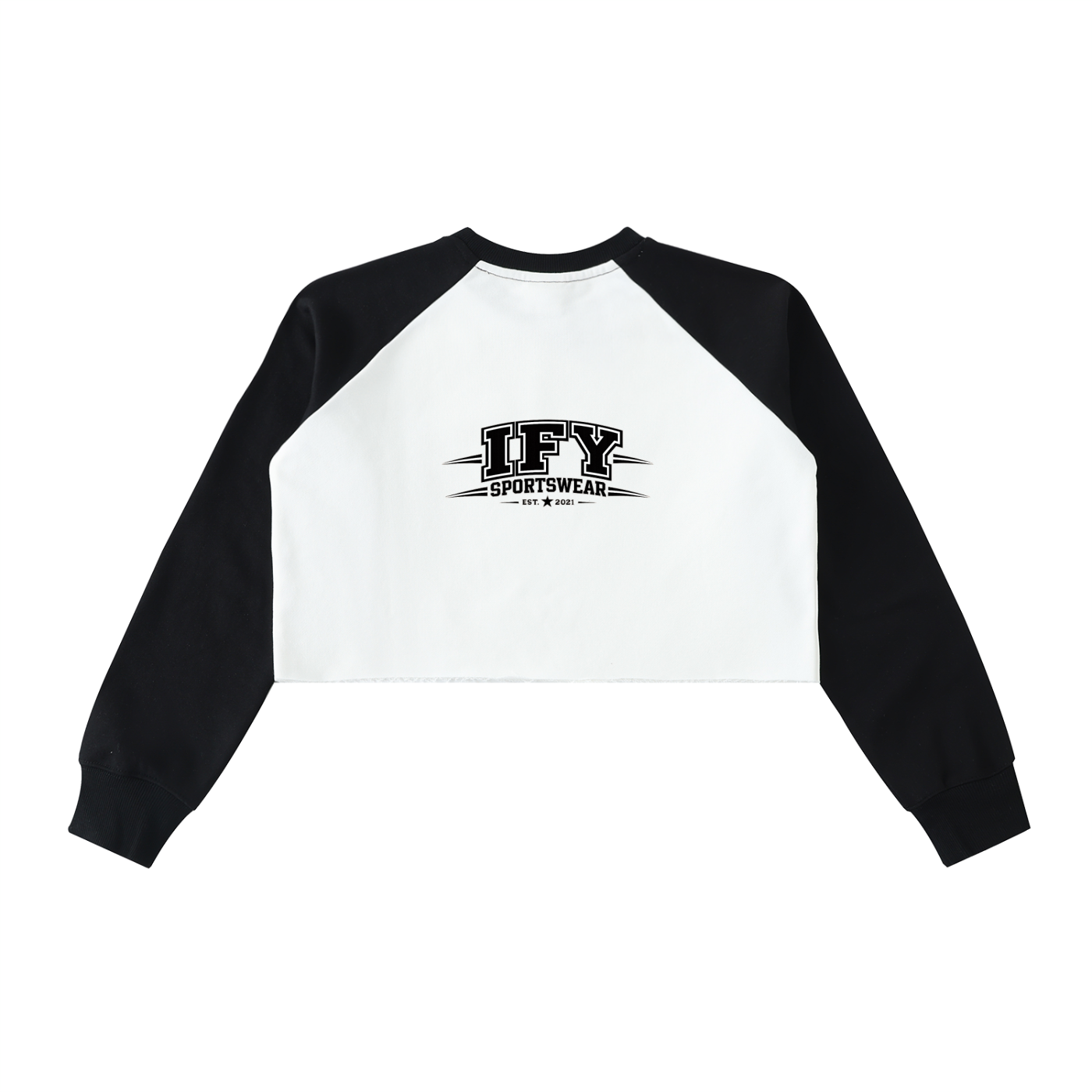 Elevate Your Style with Our Color-Block Crop Sweatshirt