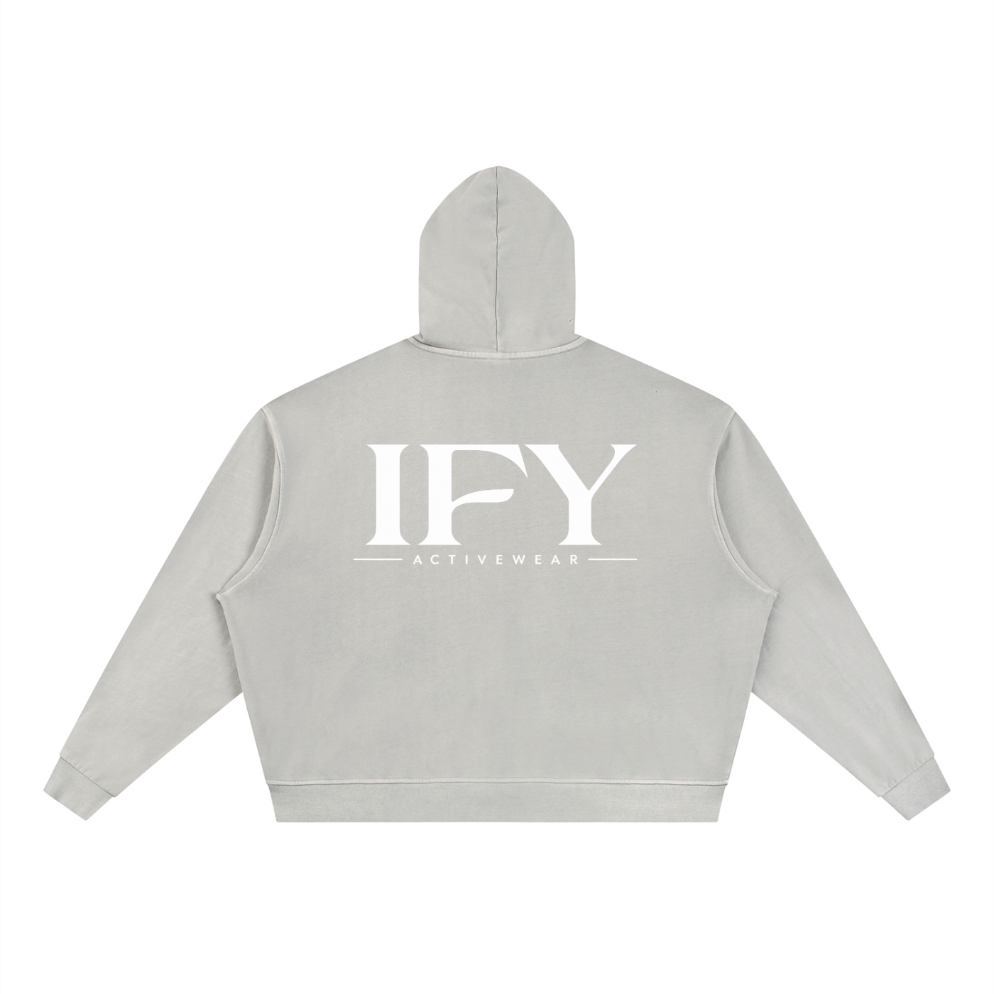 Unisex Vintage Wash Full Zip Boxy Hoodie