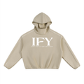 Unisex Boxy Piping Fleece Hoodie