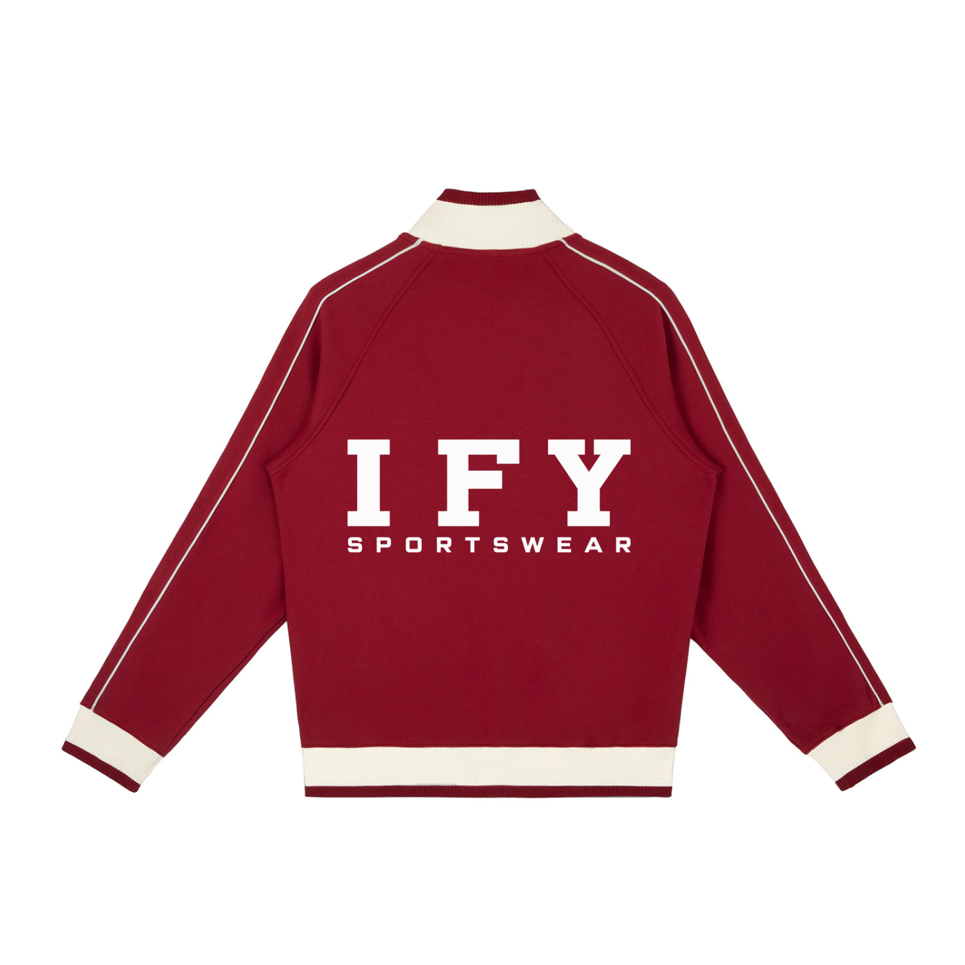 Color Block Raglan Sleeve Zip Track Jacket