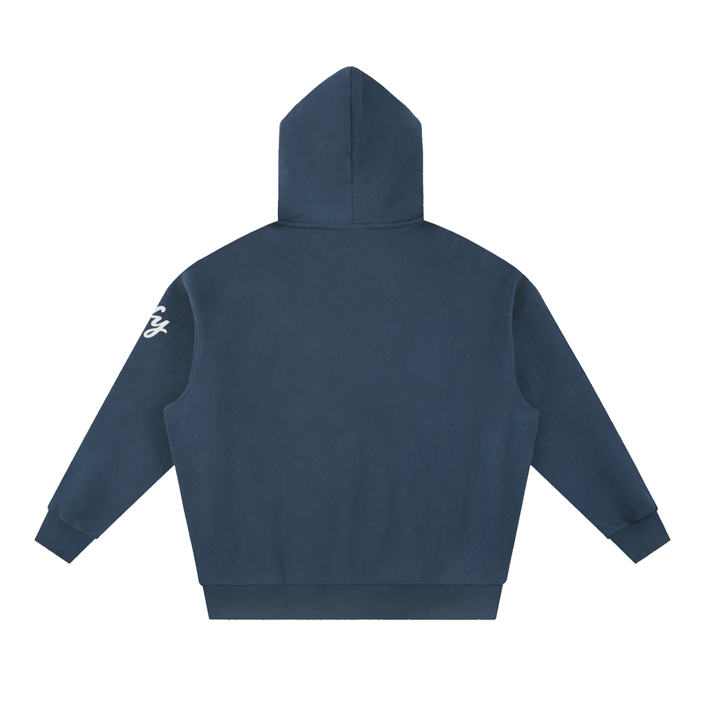 Unisex Oversized Boxy-Fit Fleece Hoodie
