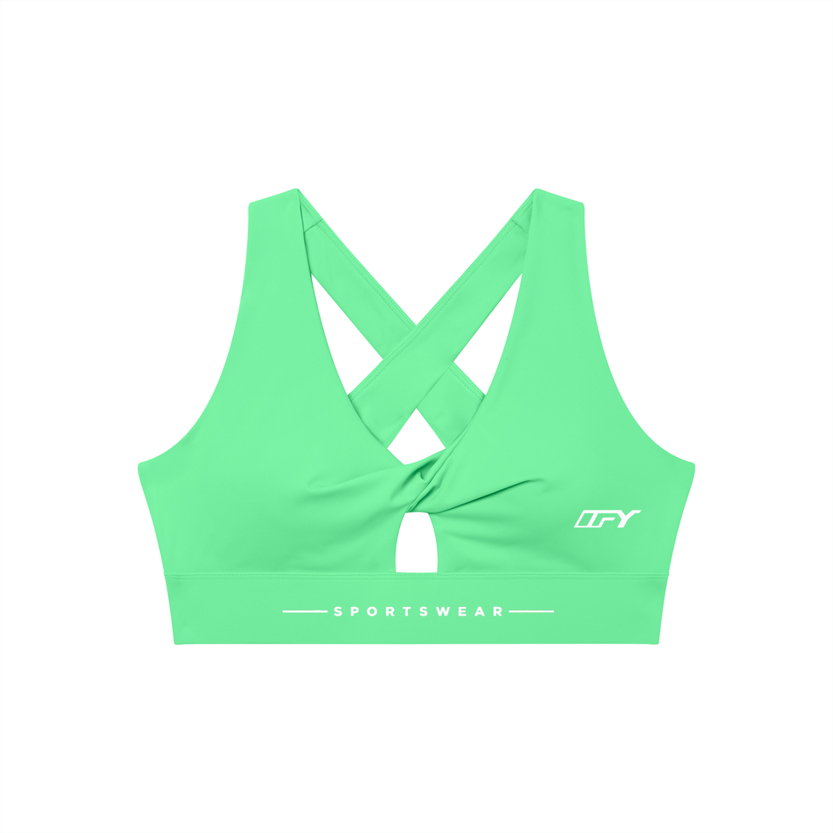 Elevate Your Workout with Our Women's Twist Front Sports Bra