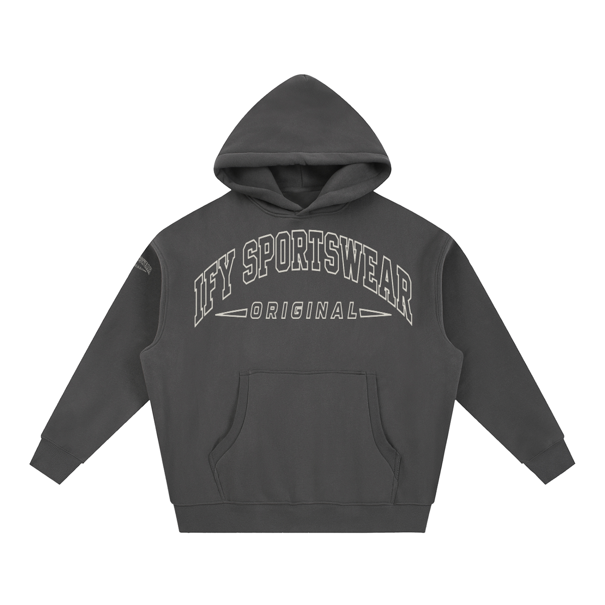 Oversized Boxy-Fit Fleece Hoodie