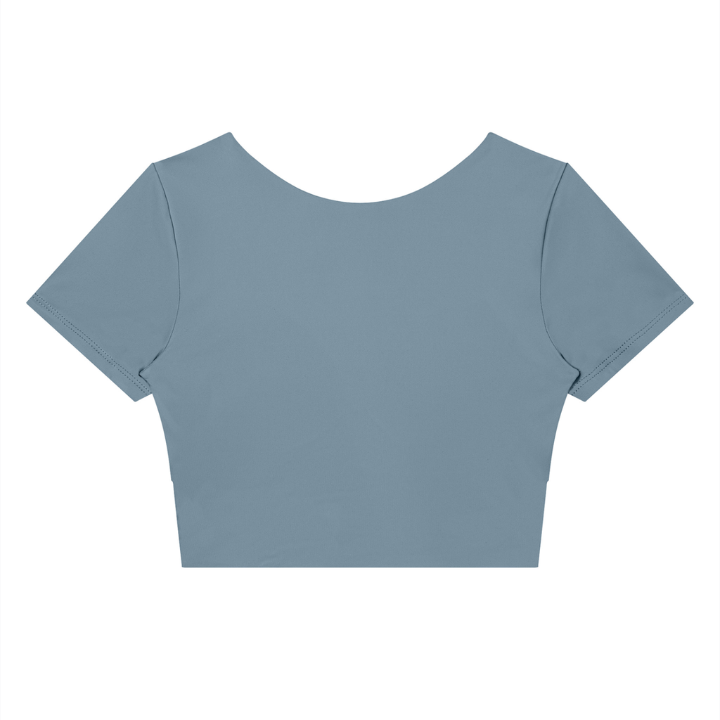 Women's Panelled Crop Yoga T-Shirt