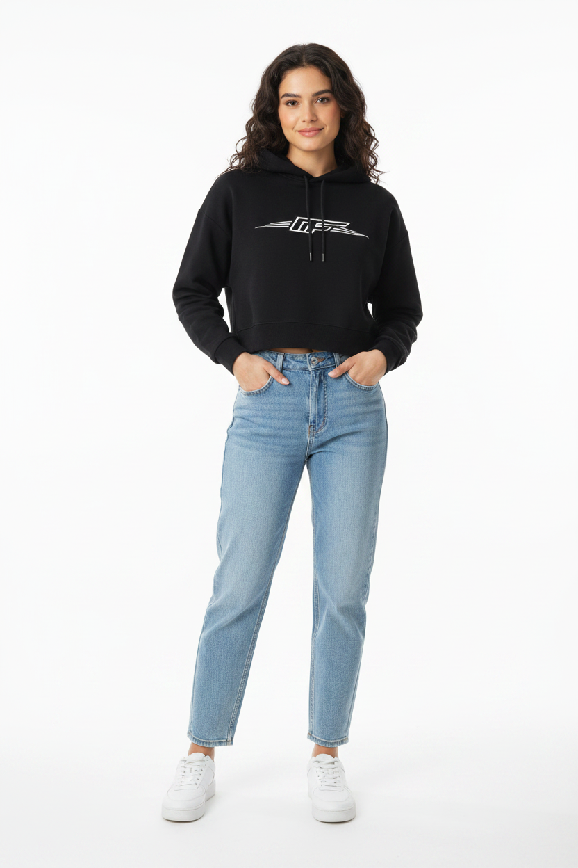 Essential Cropped Hoodie