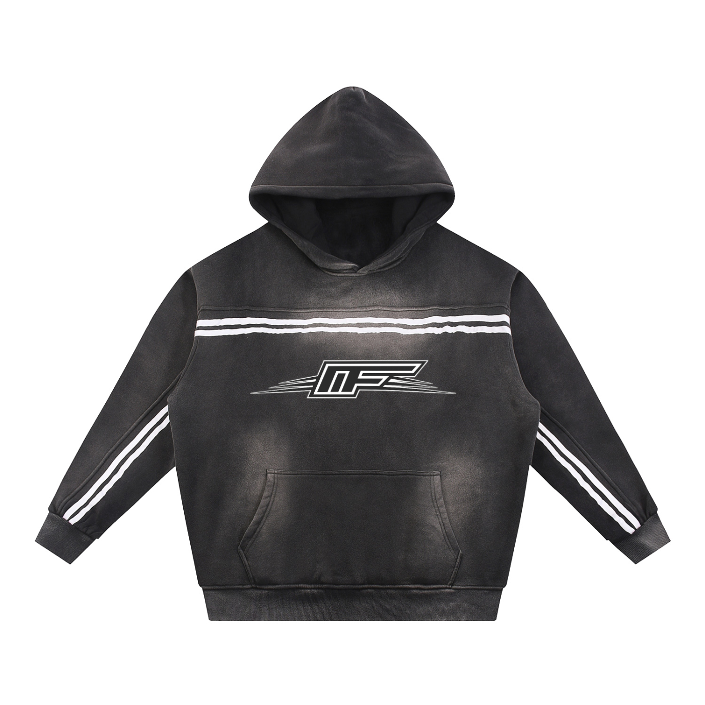 Elevate Your Style with the Sun Fade Contrast Tape Hoodie
