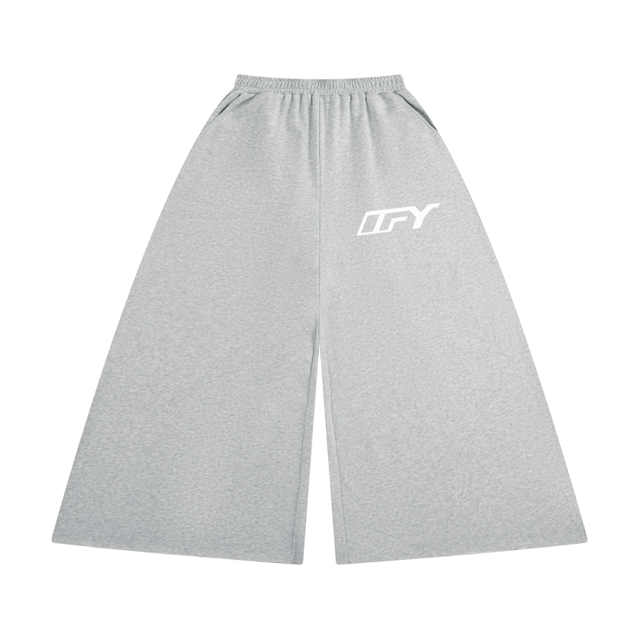 Women's Raw Edge Wide Leg Sweatpants