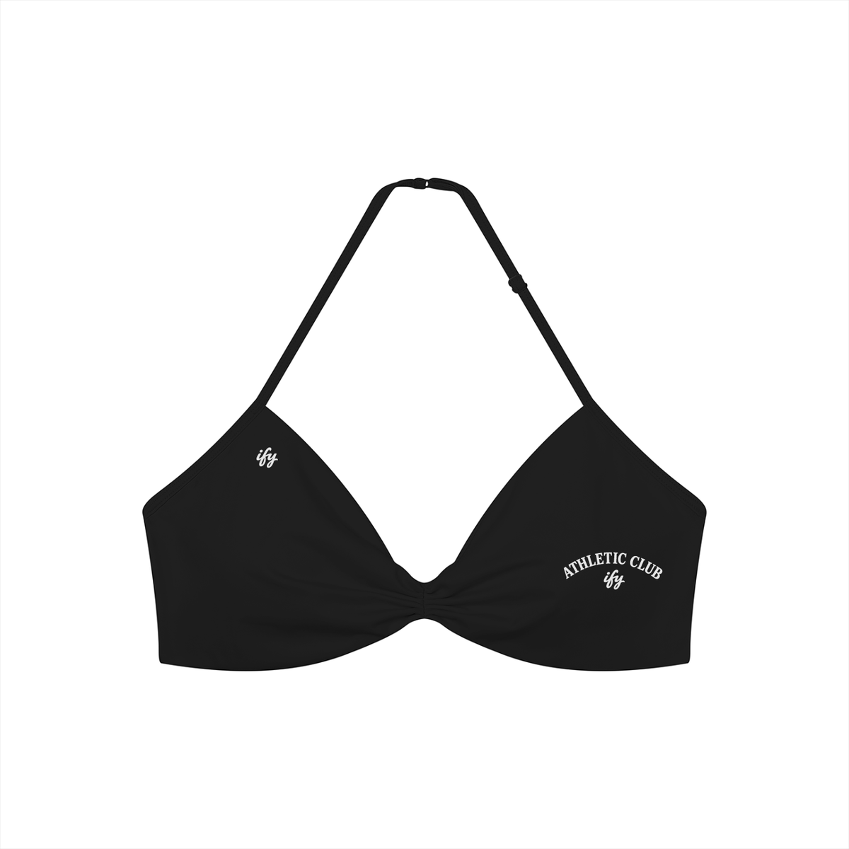 Women’s Ruched Halter-Neck Sports Bra