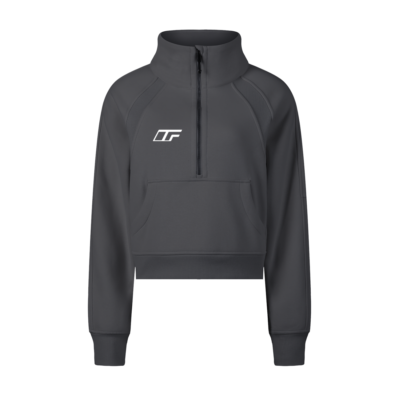 Cropped Half-Zip Sweatshirt – Your Go-To for Comfort and Style