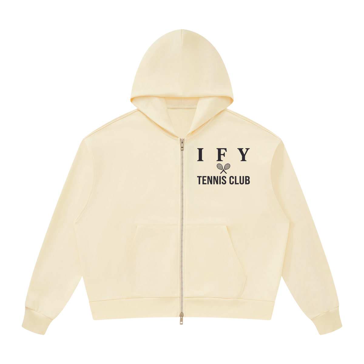 Drop Shoulder Full Zip Hoodie