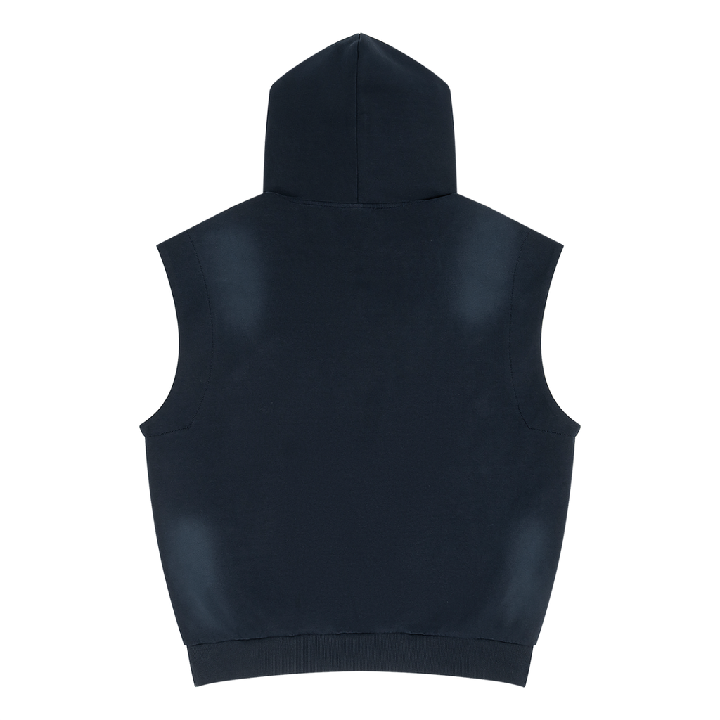 Elevate Your Style with Our Vintage Wash Sleeveless Hoodie