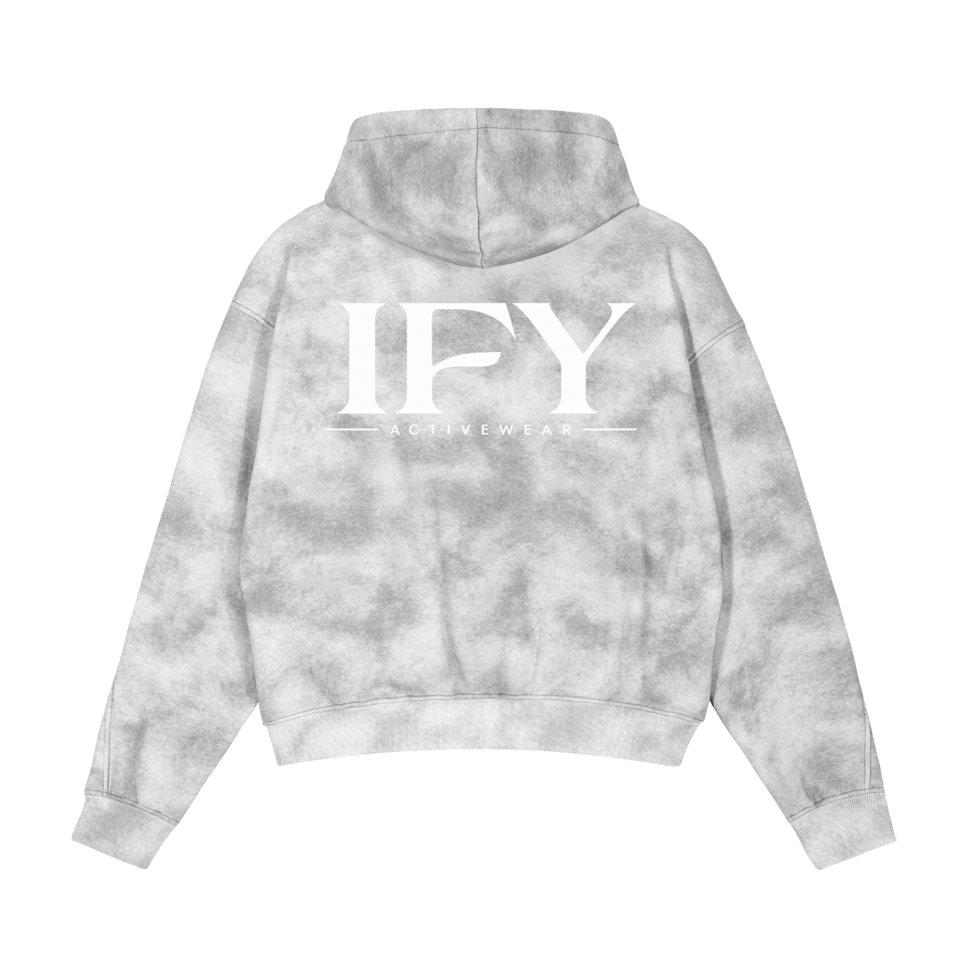 Dirty Washed Zip-Up Fleece Hoodie