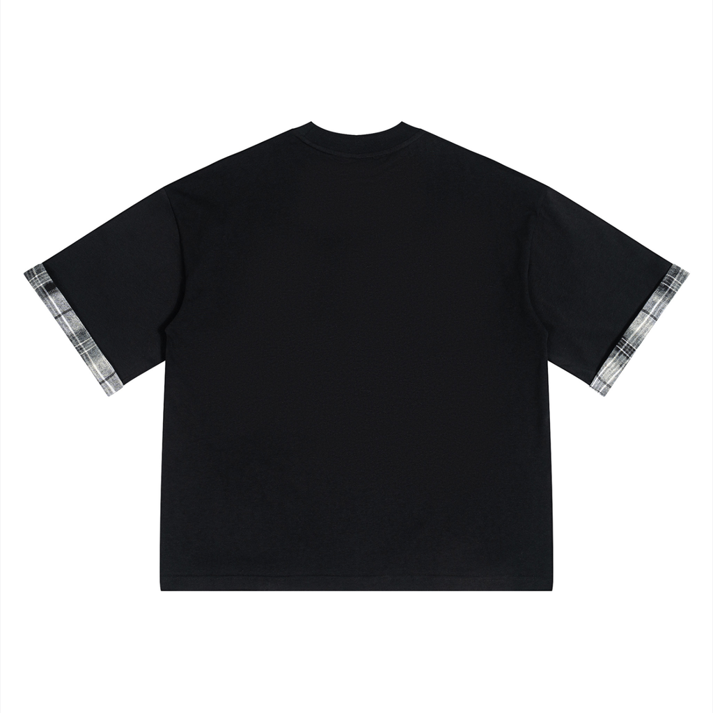 Plaid Panelled T-Shirt