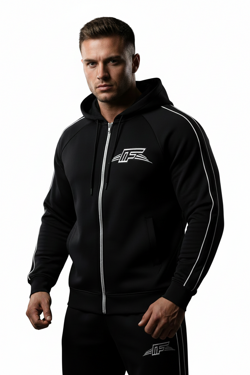 Heavyweight Raglan Sleeve Zip Hoodie