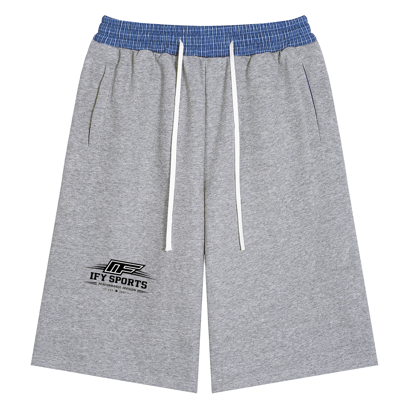Unisex Plaid Waistband Shorts - Perfect Combination of Style and Comfort