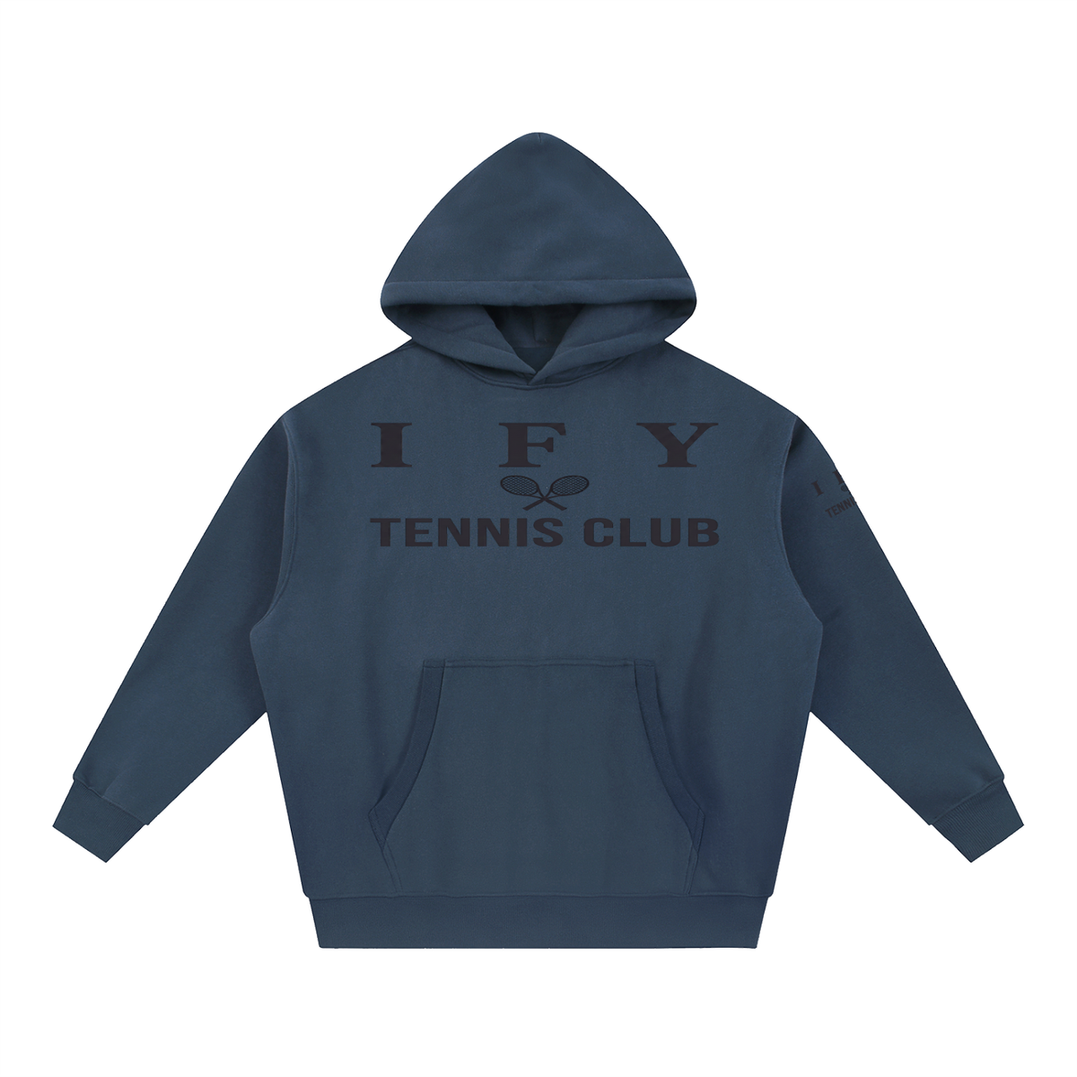 Oversized Boxy-Fit Fleece Hoodie