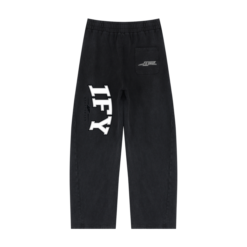 Unisex Mineral Wash Barrel Sweatpants
