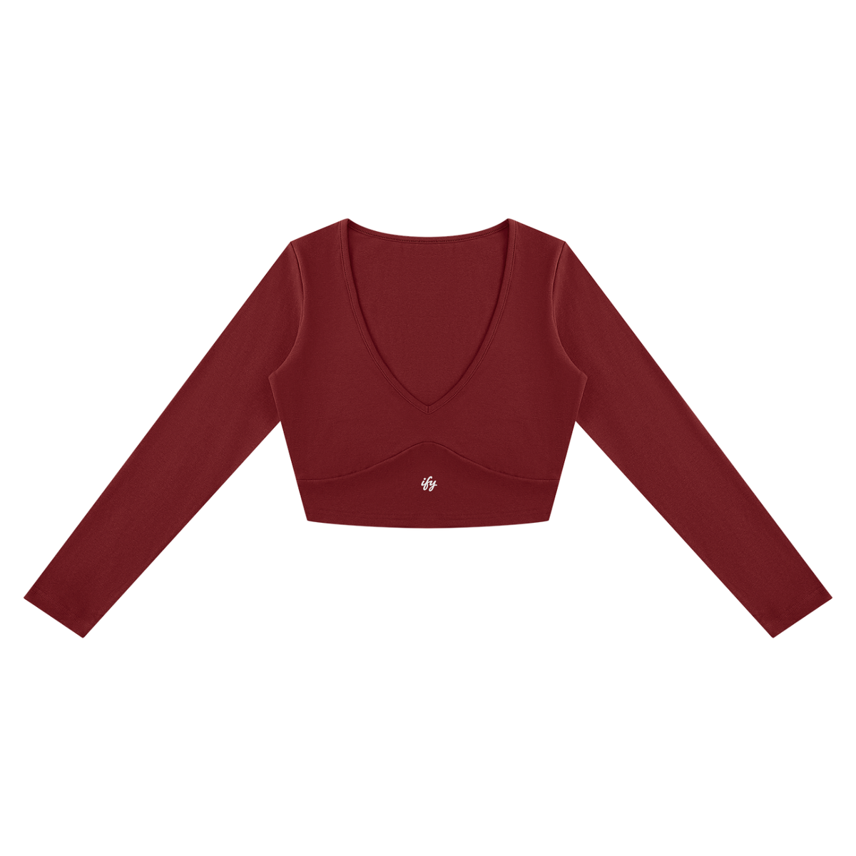 Cotton-Rich Cropped Long-Sleeve T-Shirt