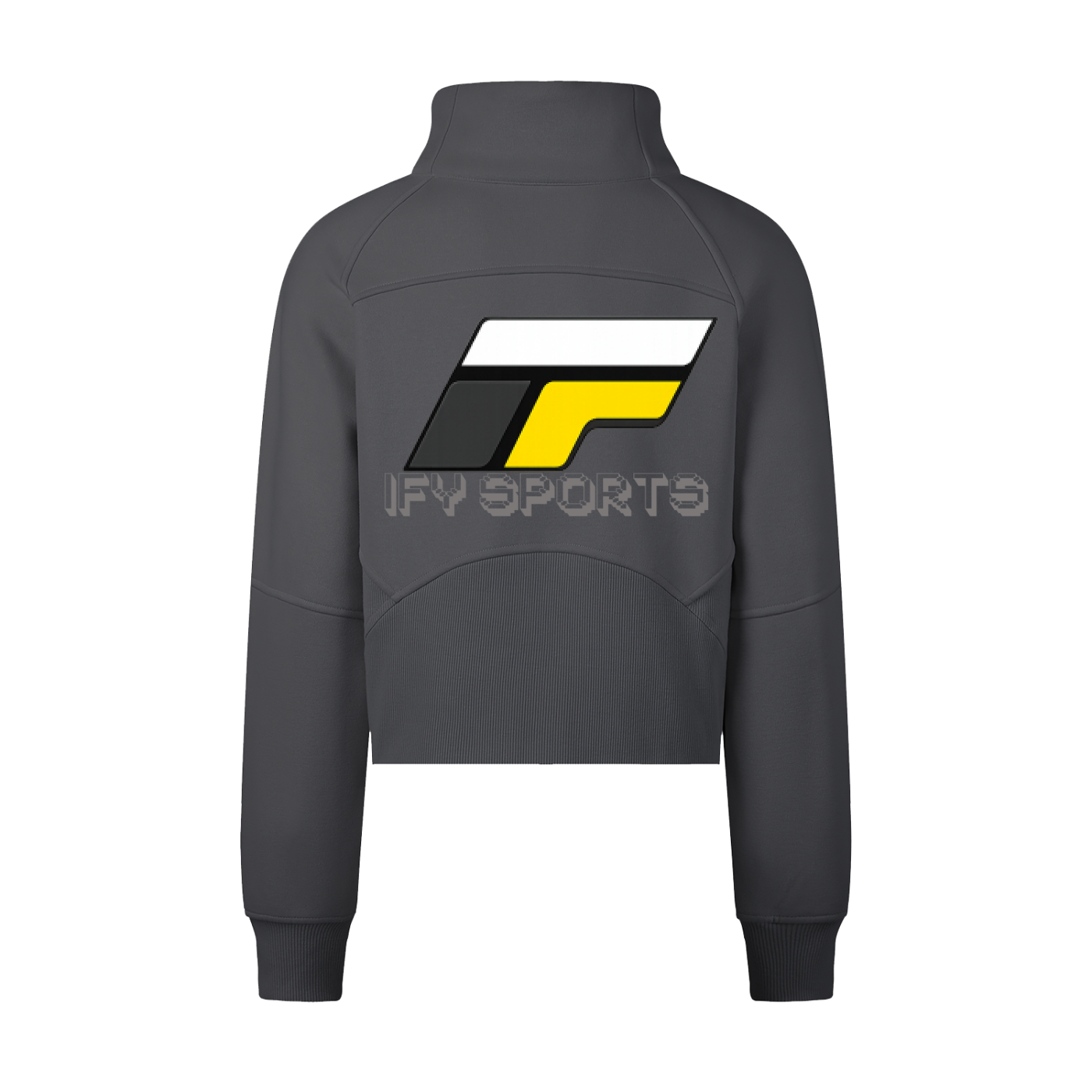 Cropped Half-Zip Sweatshirt